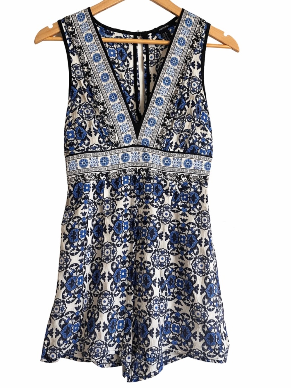Boho Floral Romper Deep V Mini Festival Summer Flowy Chic